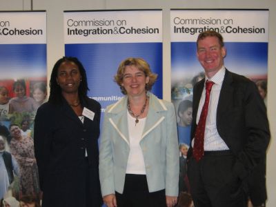 Decima Francis, Ruth Kelly and Nick Stanton at the