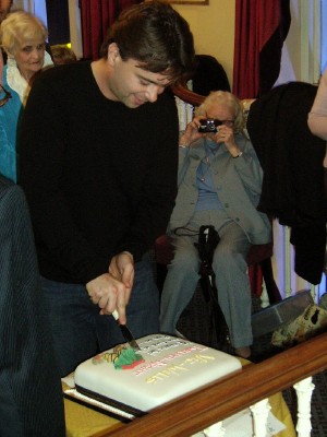 Edward Hall cuts the Twelfth Night cake