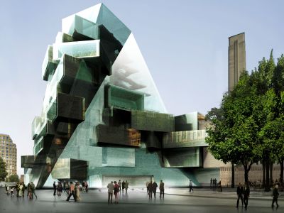 The Tate Modern extension seen from Sumner Street