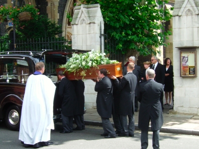 Terence Driscoll's funeral was held at Southwark C