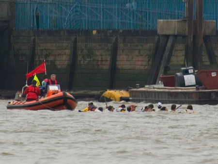 Sinking dragon boat