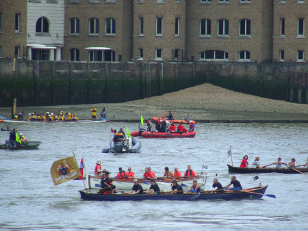 Downstream of Tower Bridge