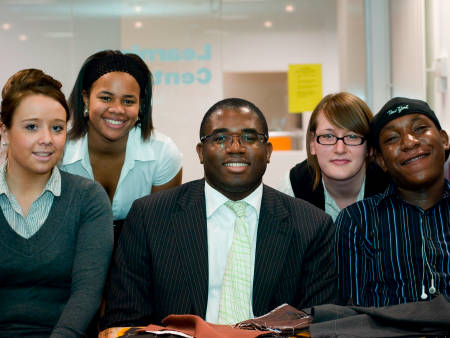 David Lammy with FTM students