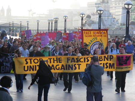 Anti-fascist rally outside City Hall