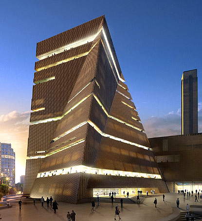 Tate Modern extension swaps glass for brick