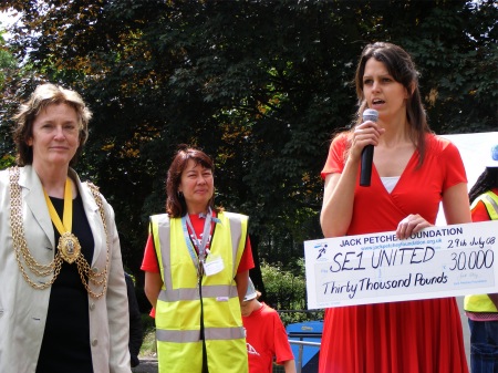 Mayor, Natalie Bell and Anna Clark