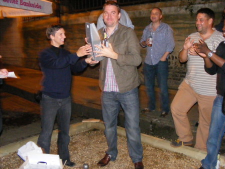 Globe Business Publishing are Bankside boules champions