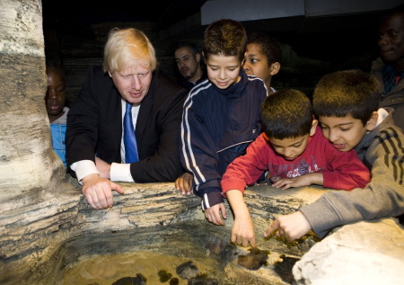 Boris Johnson at Sea Life London Aquarium