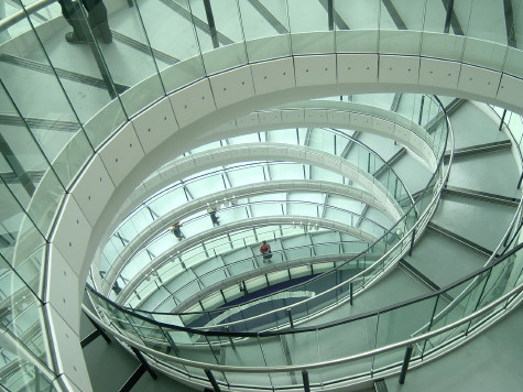 spiral ramp at city hall