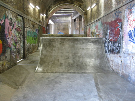 New ramp at Whites Grounds Skate Park