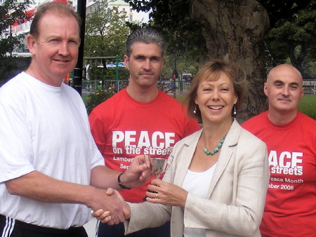 Jenny Agutter and Sgt Kevin Hyder