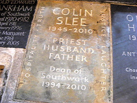 Colin Slee: memorial service at Southwark Cathedral
