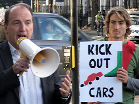 Climate Rush campaigners call on TfL to put people before cars