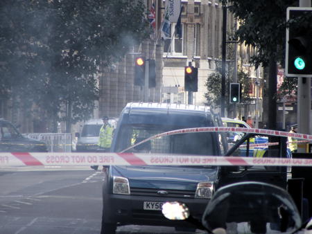 Southwark Street shut as firefighters clean up chemical spill