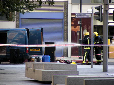 Southwark Street shut as firefighters clean up chemical spill