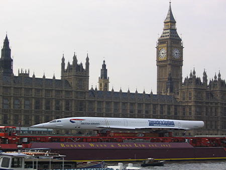Concorde on the Thames