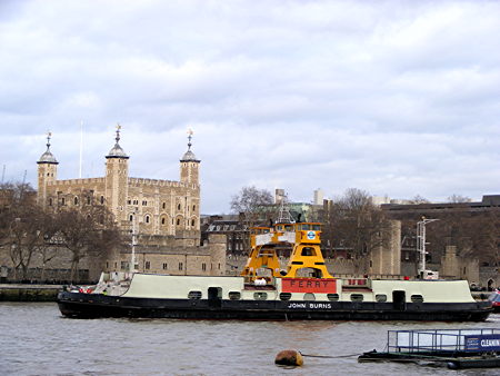 Woolwich Ferry pays overnight visit to Pool of London