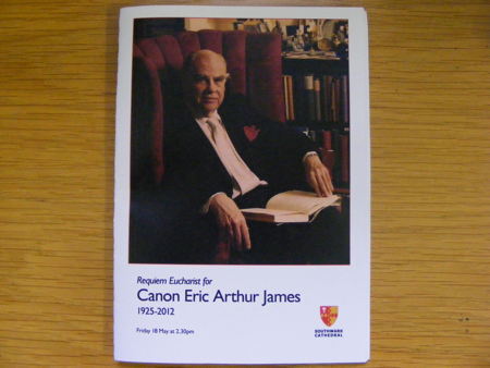 Funeral of Canon Eric James at Southwark Cathedral