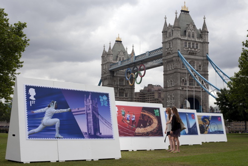 Tate Modern, London Eye & Tower Bridge feature on Olympic stamps
