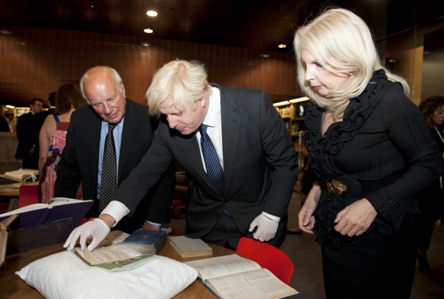Boris Johnson at BFI Southbank for opening of BFI Reuben Library