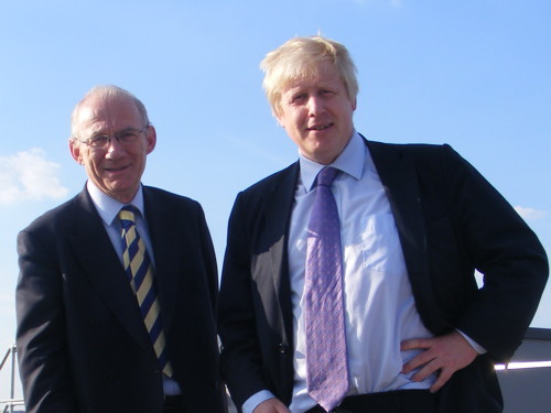 Professor Martin Earwicker with Mayor of London Bo
