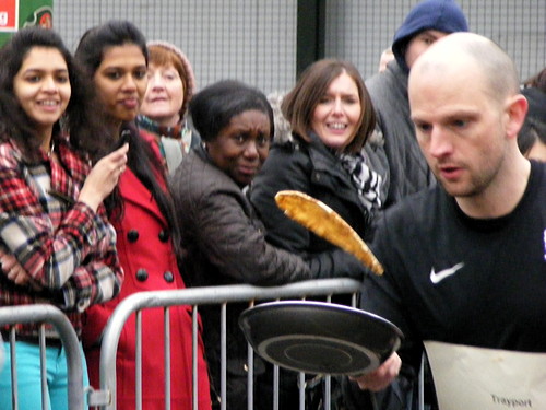 Local firms compete in Bankside and London Bridge pancake races