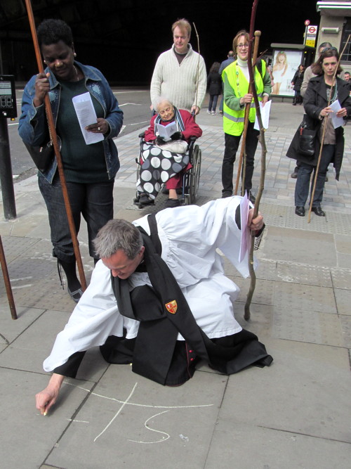 Waterloo church revives custom of ‘beating the bounds’ of parish