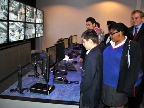 Walworth Academy pupils visit Southwark CCTV control centre