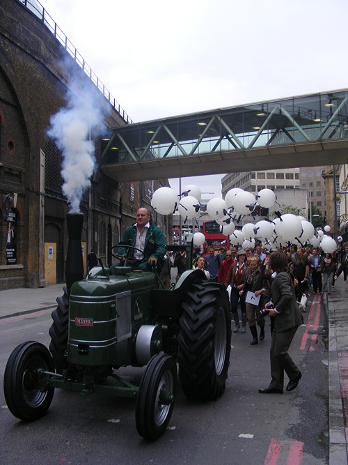 Flying sheep at London Bridge and a peat bog in Potters Fields