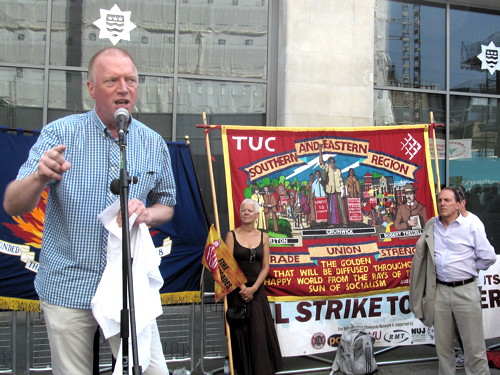 Firefighters march on Union Street against cuts