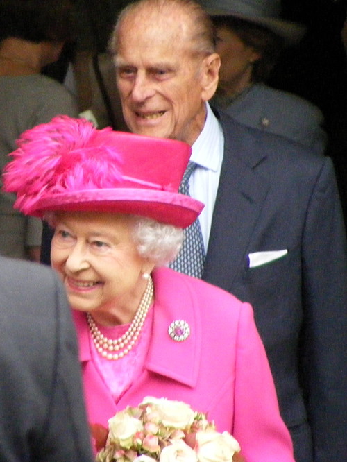 Queen and Duke of Edinburgh visit National Theatre