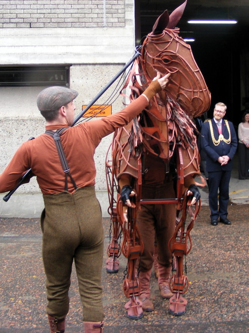 Queen and Duke of Edinburgh visit National Theatre