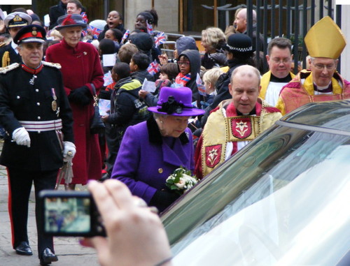 Queen visits the Shard and Southwark Cathedral