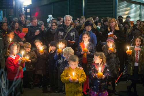 MasterChef winner switches on Borough Market Christmas lights