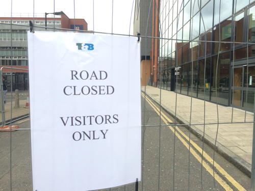 Keyworth Street shut after metal bar falls from LSBU roof