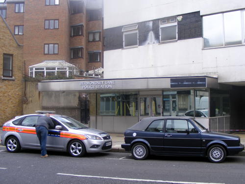 'Bermondsey Lane Police Station' appears in Trinity Street