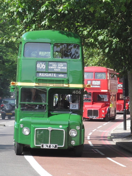 Dozens of vintage buses take part in cavalcade