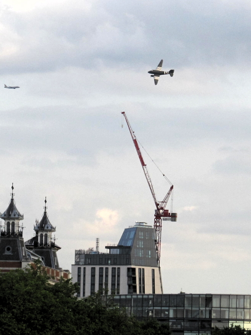 World War II aircraft in Westminster flypast