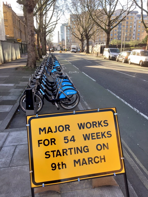 54 weeks of roadworks while new cycle superhighway is built