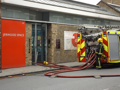 Fire at Jerwood Space in Union Street