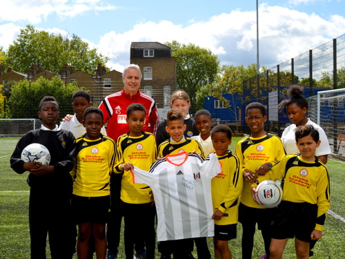 Ark Globe Academy pupils quiz Fulham FC manager Kit Symons
