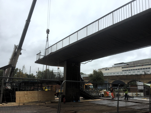 Belvedere Road footbridge to be demolished this week