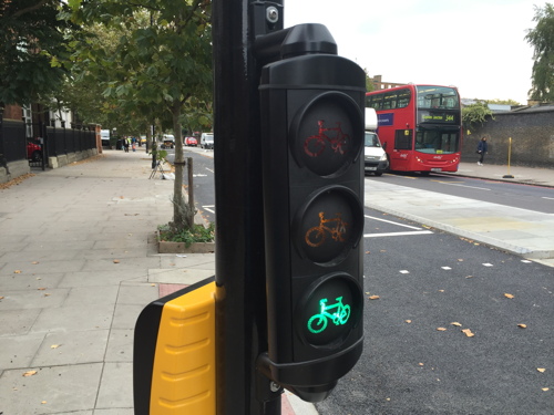 Segregated cycle lane on St George’s Road now open