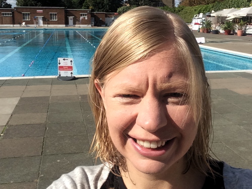Councillor’s sponsored swim to raise funds for the Dragon Cafe