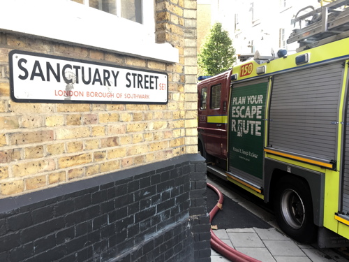 Major fire at newspaper & TV channel offices in Sanctuary Street