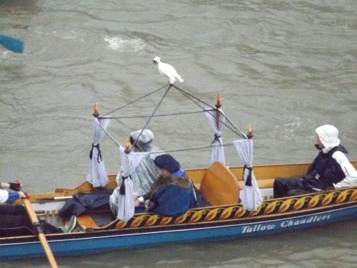 Wet welcome for Lord Mayor on river 