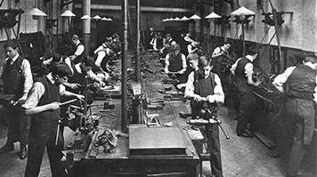 Borough Polytechnic engineering workshop circa 191