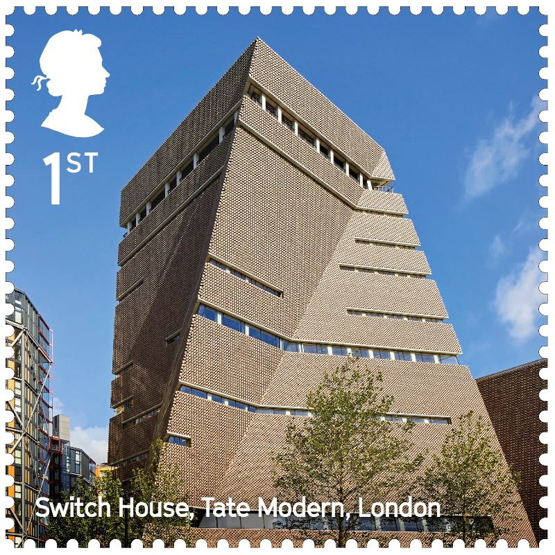Tate Modern’s Blavatnik Building features on new Royal Mail stamp