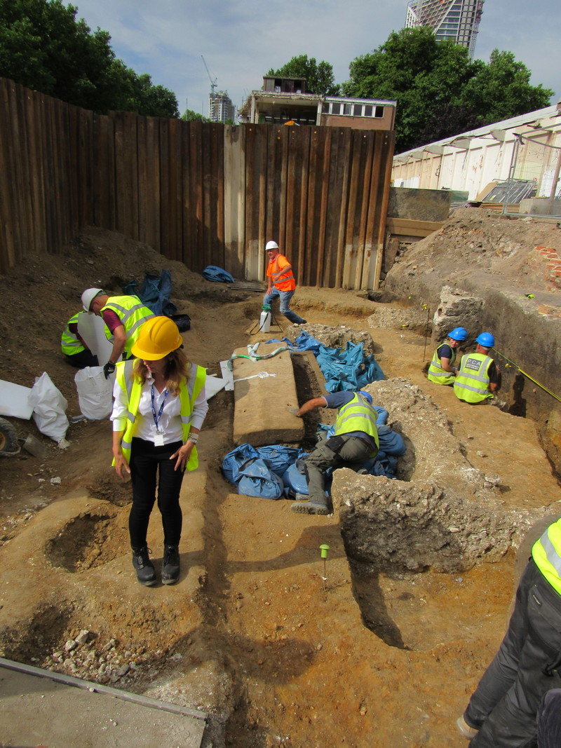 Roman sarcophagus found at Swan Street construction site