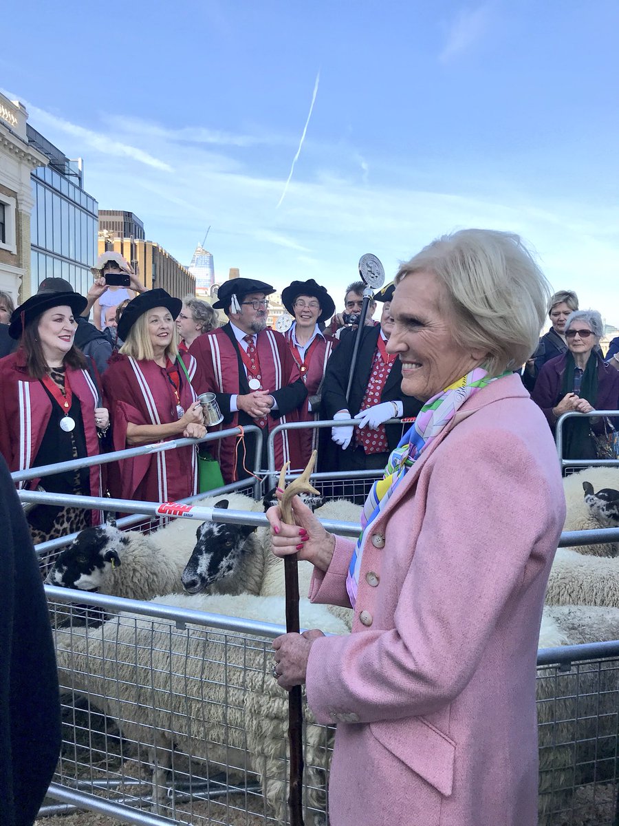 Mary Berry joins annual London Bridge sheep drive